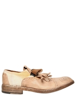 BB BRUNO BORDESE COUNTRY - 30MM DERBY LEDER & CANVAS LOAFERS