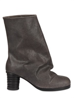 ALAIN QUILICI - 65MM MID CALF LENGTH CRUST BOOTS
