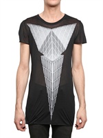 GARETH PUGH - BEDRUCKTES MODAL TRANSPARENTES JERSEY T-SHIRT