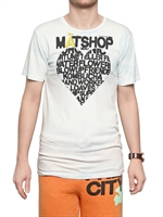 FREE CITY - HERZ BEDRUCKTES DYED JERSEY T-SHIRT