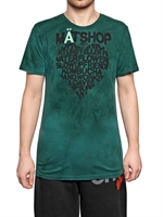 FREE CITY - HERZ BEDRUCKTES DYED JERSEY T-SHIRT