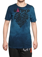 FREE CITY - HERZ BEDRUCKTES DYED JERSEY T-SHIRT