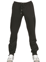 BIKKEMBERGS - STRETCH COTTON FLEECE TROUSERS