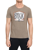 BIKKEMBERGS - BEDRUCKTES MELANGE BAUMWOLL T-SHIRT