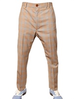 VIVIENNE WESTWOOD - 19CM CHECKED WOOL TROUSERS