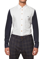 VIVIENNE WESTWOOD - STRETCH POPLIN UND JERSEY HEMD