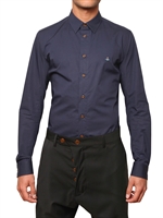 VIVIENNE WESTWOOD - VICHY KRAGEN POPLIN BAUMWOLL HEMD