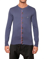 VIVIENNE WESTWOOD - LOGO BAUMWOLL STRICK CARDIGAN SWEATER
