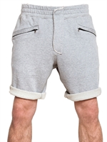 PIERRE BALMAIN - RAUSCHNITT MELANGE FLEECE SHORTS