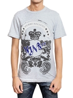 PIERRE BALMAIN - BEDRUCKTES MELANGE JERSEY T-SHIRT