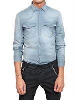 PIERRE BALMAIN - CHAMBRAY BAUMWOLL HEMD