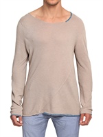 ICEBERG - CONTRAST PIPING BAUMWOLL STRICK SWEATER