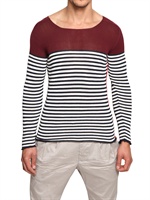 ICEBERG - SEIDEN BLEND GESTREIFTER STRICK SWEATER