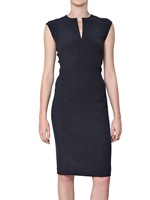 RALPH LAUREN BLACK LABEL - DOUBLE FACE STRETCH WOOL DENITA DRESS