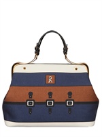 ROBERTA DI CAMERINO - CARAVEL PRINTED CANVAS TOP HANDLE