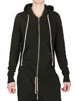 RICK OWENS - COTTON JERSEY HOODED SWEATSHIRT