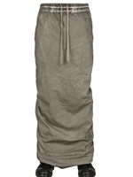 RICK OWENS - DOUBLED STRETCH POPLIN SKIRT