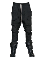 RICK OWENS - COTTON POPLIN TROUSERS