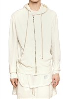 RICK OWENS - COTTON JERSEY HOODED SWEATSHIRT