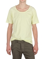 BALMAIN - DISTRESSED JERSEY DEEP NECK T-SHIRT