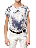 BALMAIN - EAGLE PRINTED JERSEY T-SHIRT