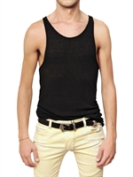 BALMAIN - RIBBED COTTON TANK TOP