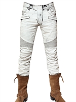 BALMAIN - 18CM BLEACHED BIKER JEANS