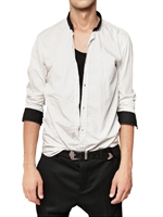 BALMAIN - STRIPED COTTON POPLIN SHIRT