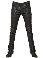 BALMAIN - 17CM WAXED DENIM JEANS