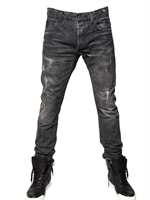 BALMAIN - 17CM DISTRESSED DENIM JEANS