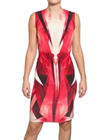 JEAN-PIERRE BRAGANZA - PRINTED SILK CREPE DE CHINE DRESS