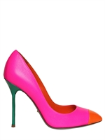 SERGIO ROSSI - DECOLLETE' IN PELLE MULTICOLORE FLUO 105MM