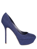 SERGIO ROSSI - DECOLLETE' UPTOWN IN LINO 130MM