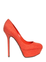 SERGIO ROSSI - DECOLLETE' UPTOWN IN LINO 130MM