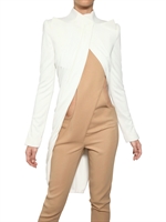 MUGLER - VISKOSE JERSEY DRAPIERTE JACKE