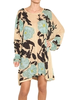 YVONNE S - FLOWER PRINTED  JERSEY TEE DRESS