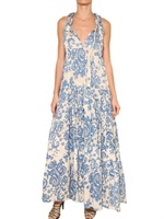 YVONNE S - PRINTED COTTON GAUZE OVERSIZE DRESS