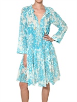 YVONNE S - PRINTED COTTON POPLIN DRESS