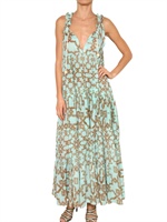 YVONNE S - PRINTED COTTON GAUZE DRESS