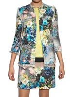 MSGM - BEDRUCKTE BAUMWOLL VISKOSE BOUCLÈ JACKE