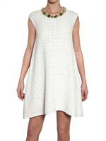 MSGM - COTTON CROCHET A-LINE DRESS