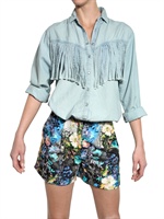 MSGM - FRANSEN CHAMBRAY BAUMWOLL DENIM HEMD