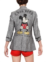 PHILIPP PLEIN - GIACAC IN FRESCO DI LANA CON MICKEY DI SWAROVSKI