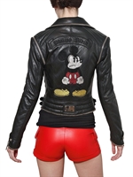 PHILIPP PLEIN - GIACCA DI NAPPA CON CATENA LUNGO I BORDI