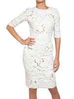 ERDEM - BEADED EMBROIDERED 3D MACRAME DRESS