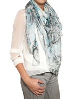 ERDEM - PRINTED WOVEN CASHMERE MODAL SCARF