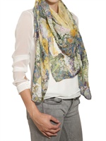 ERDEM - PRINTED WOVEN CASHMERE MODAL SCARF