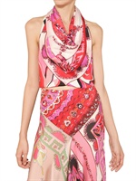 EMILIO PUCCI - BEDRUCKTES SEIDEN MATTES SATIN TOP