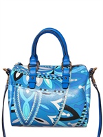 EMILIO PUCCI - SMALL PRINTED GRAINY TOP HANDLE