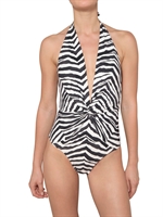 EMILIO PUCCI - ZEBRA PRINT LYCRA BATHING SUIT
